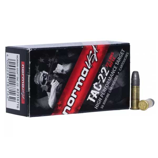 Norma TAC-22 .22 LR 40 Grain LRN, 50 patroner 2318716