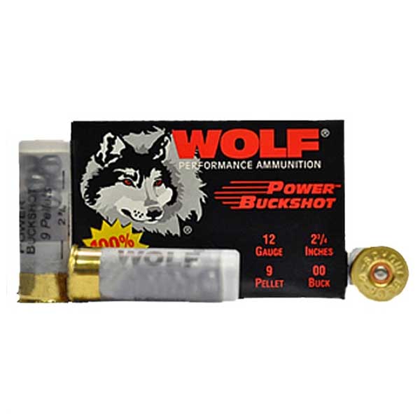 Wolf 12 Gauge 2-3/4″ 9-Pellet, 15 Rounds WOL1200B120-8